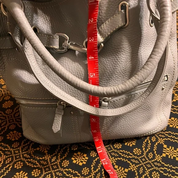 Cole Haan Gray Leather Handbag - EUC - Picture 8 of 10